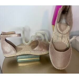 Eileen Fisher Lala Flat Espadrille Size 6. New no box